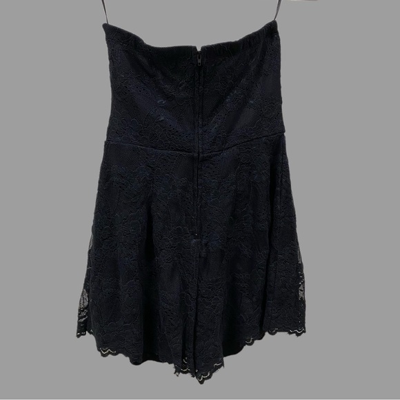 Jun & Ivy Lacy Sleeveless Shorts Romper - Black - Picture 2 of 12